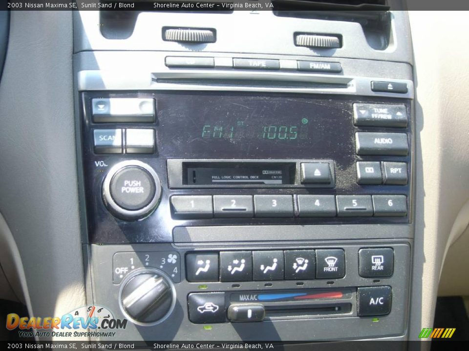 2003 Nissan Maxima SE Sunlit Sand / Blond Photo #15