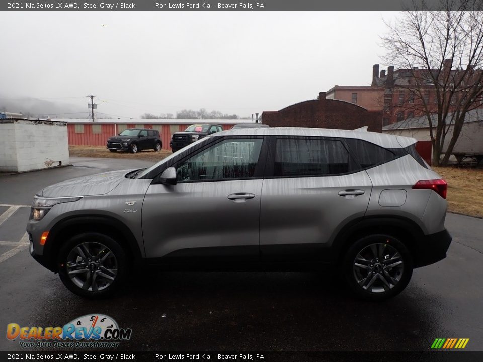 2021 Kia Seltos LX AWD Steel Gray / Black Photo #6