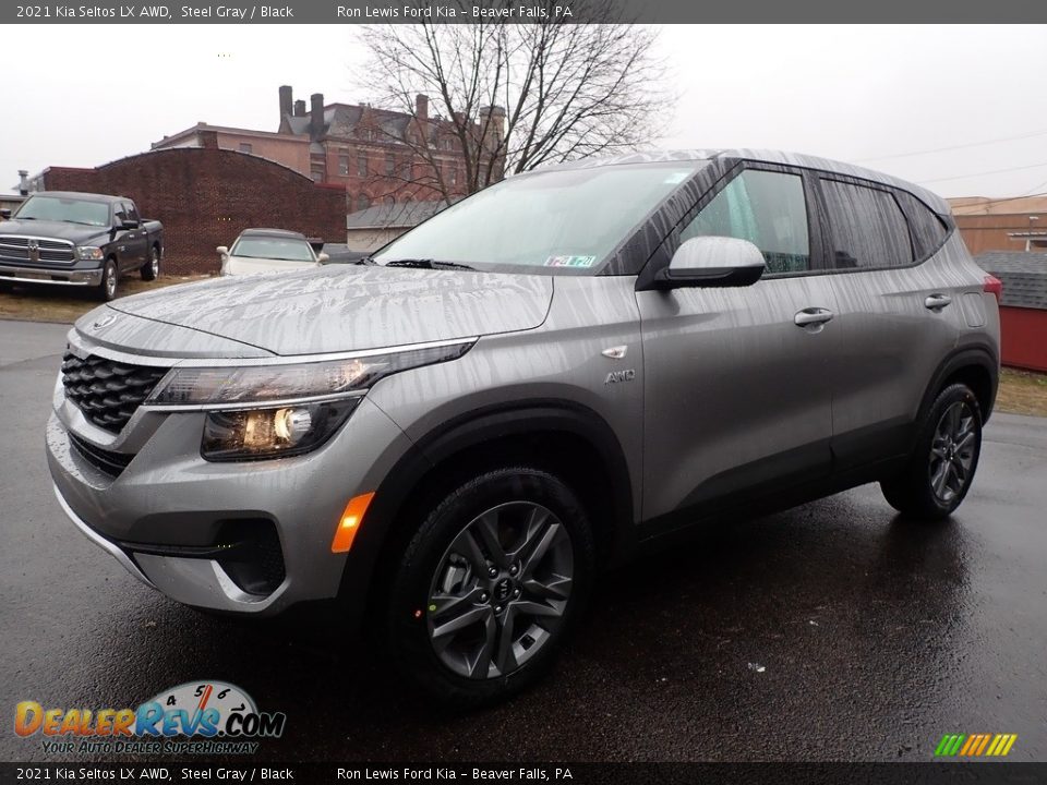 2021 Kia Seltos LX AWD Steel Gray / Black Photo #7