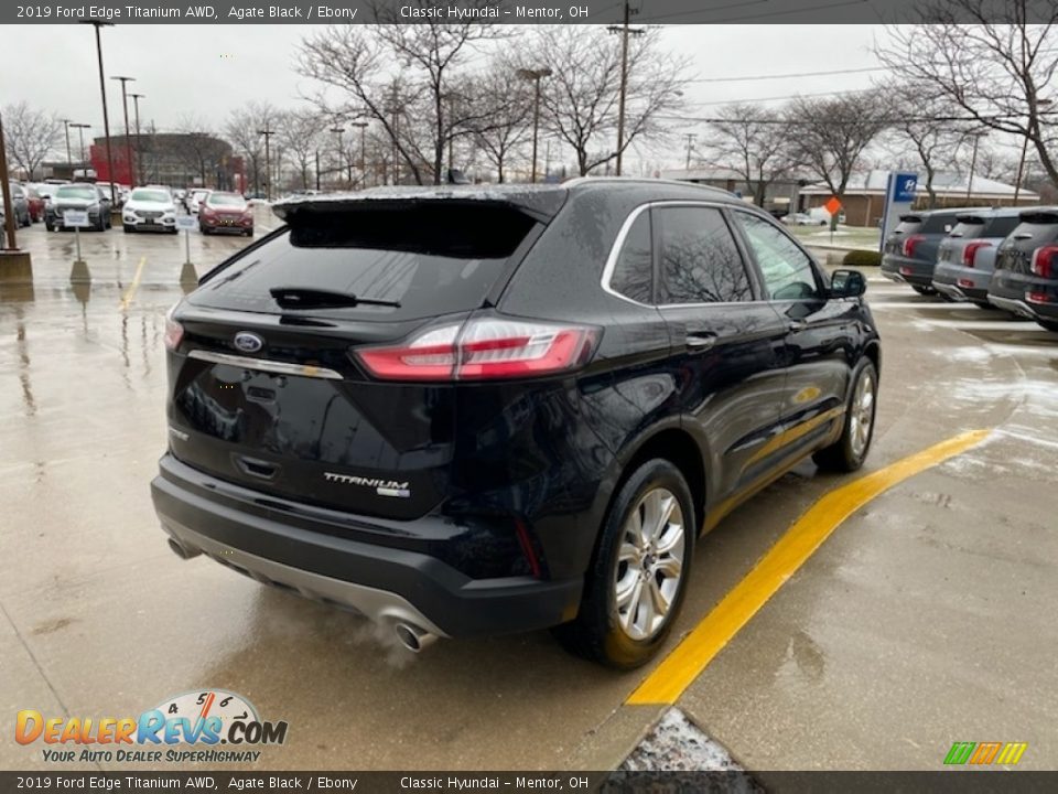 2019 Ford Edge Titanium AWD Agate Black / Ebony Photo #2