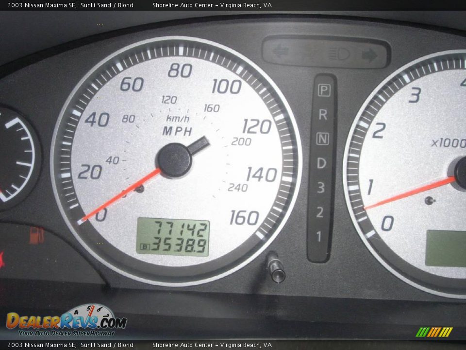 2003 Nissan Maxima SE Sunlit Sand / Blond Photo #16