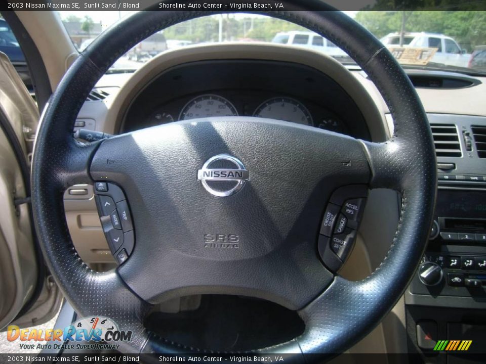 2003 Nissan Maxima SE Sunlit Sand / Blond Photo #17