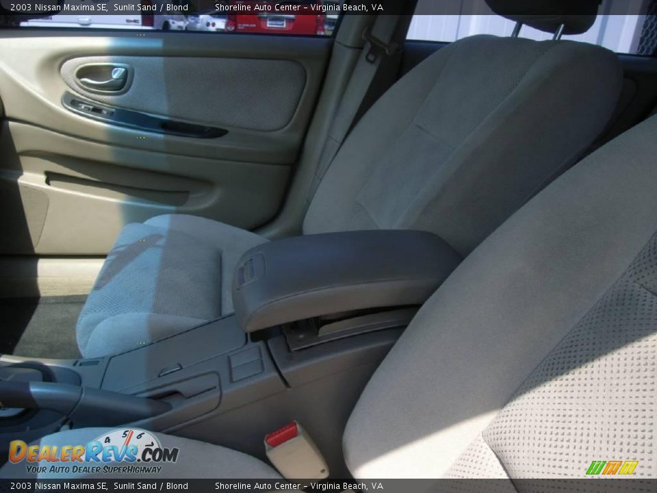 2003 Nissan Maxima SE Sunlit Sand / Blond Photo #18
