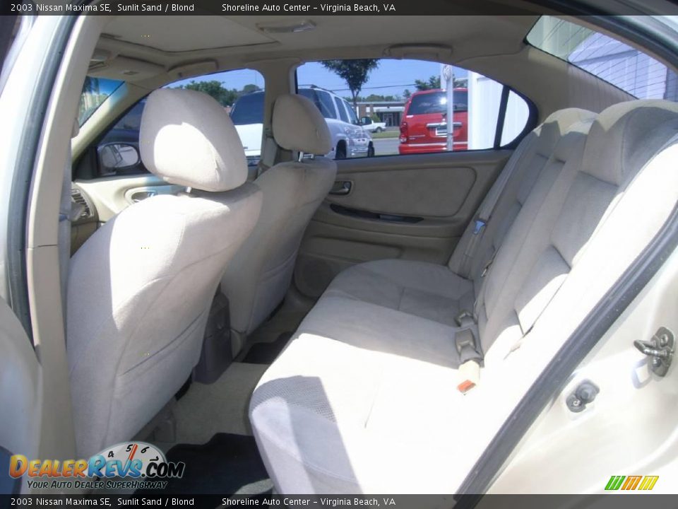2003 Nissan Maxima SE Sunlit Sand / Blond Photo #20