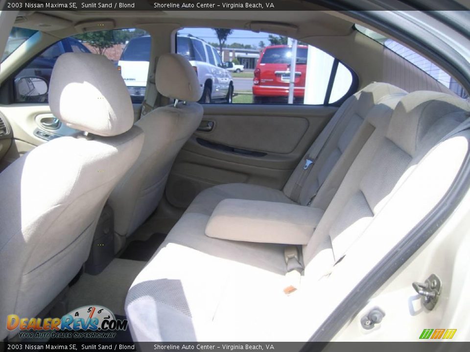 2003 Nissan Maxima SE Sunlit Sand / Blond Photo #21