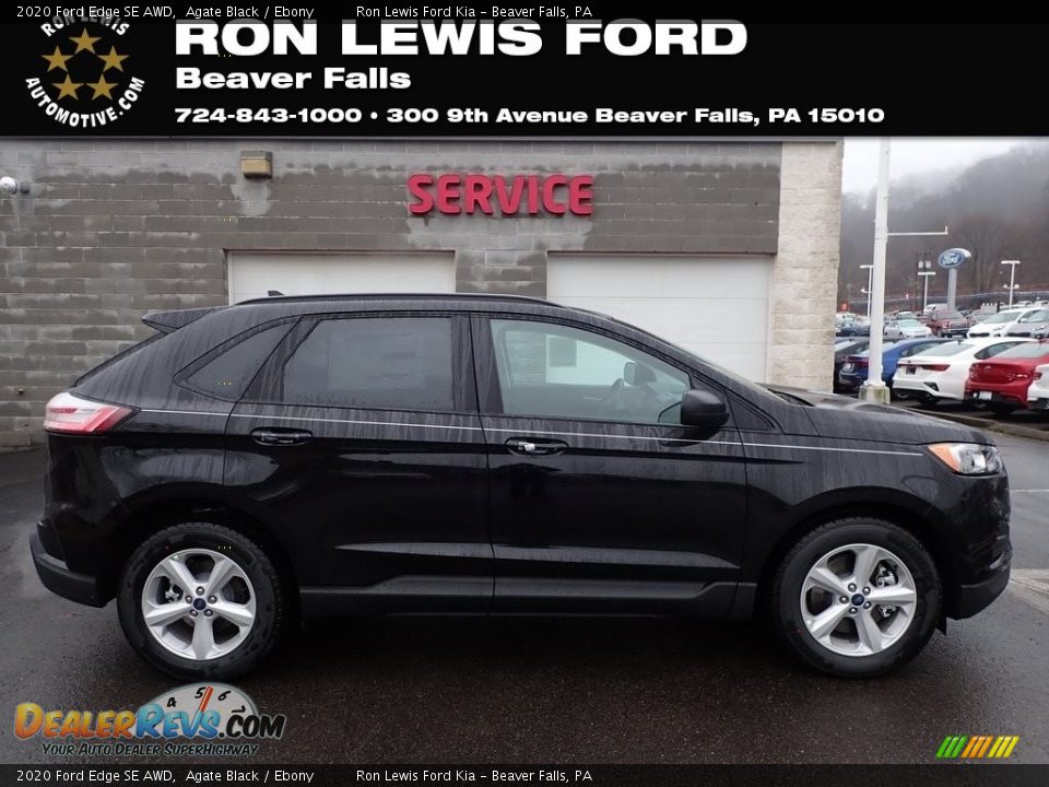 2020 Ford Edge SE AWD Agate Black / Ebony Photo #1