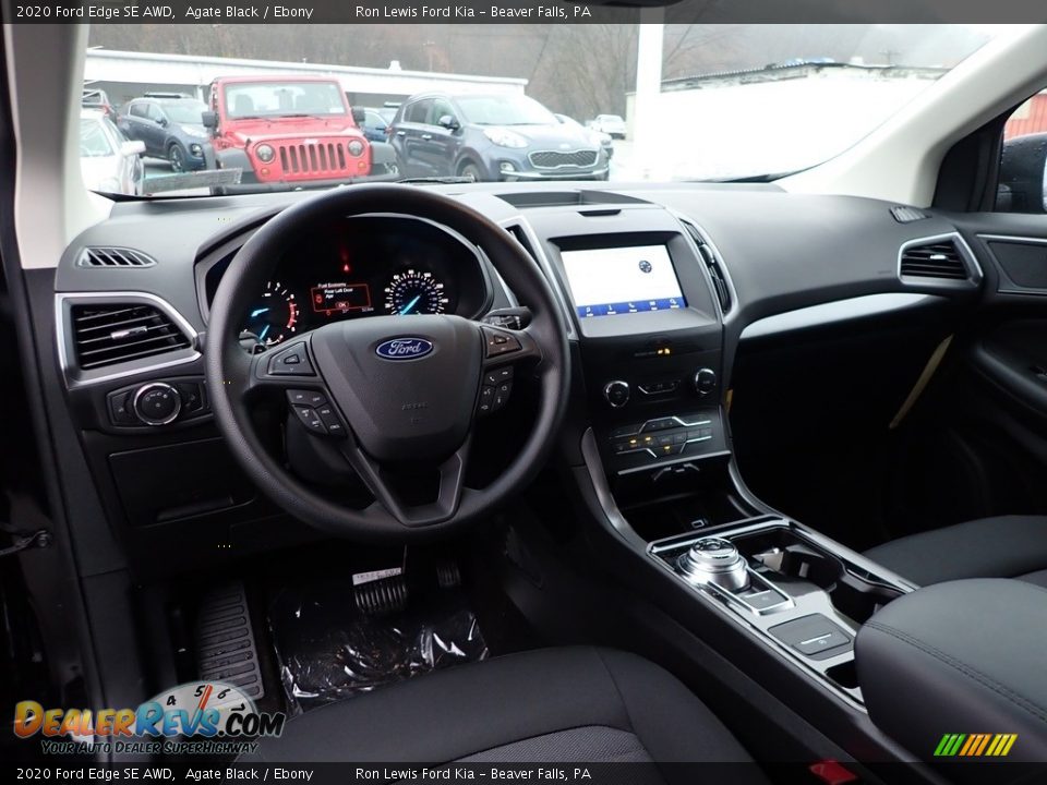 2020 Ford Edge SE AWD Agate Black / Ebony Photo #14