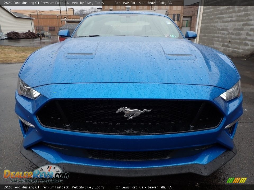 2020 Ford Mustang GT Premium Fastback Velocity Blue / Ebony Photo #8