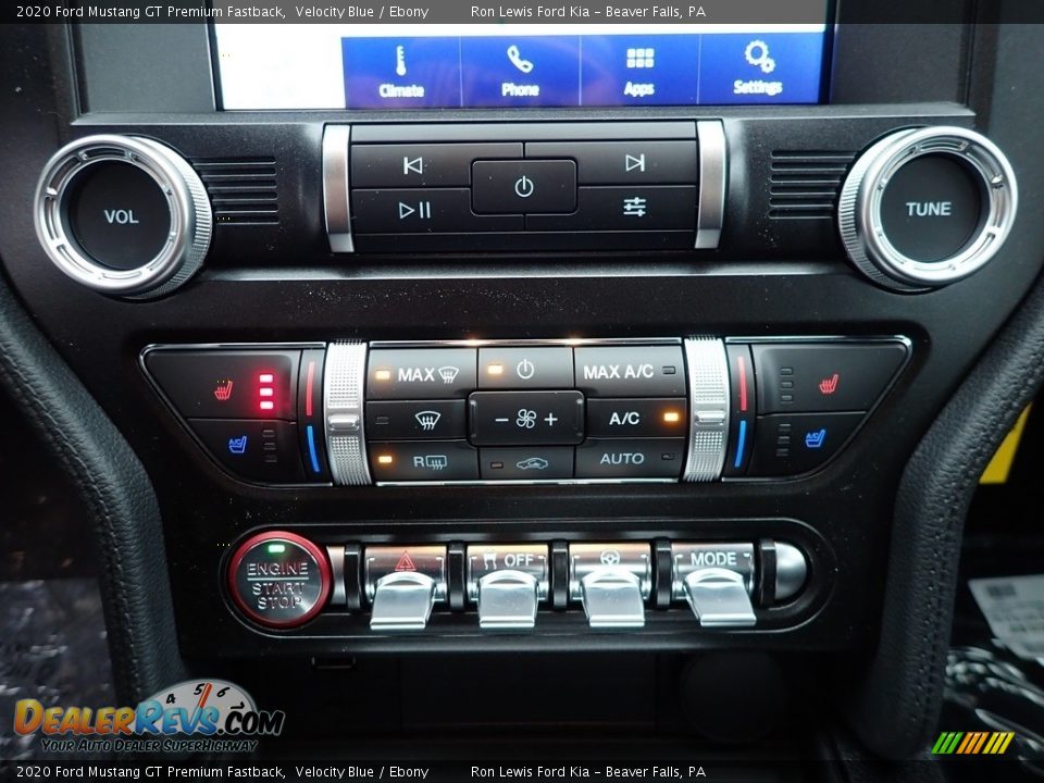 Controls of 2020 Ford Mustang GT Premium Fastback Photo #19