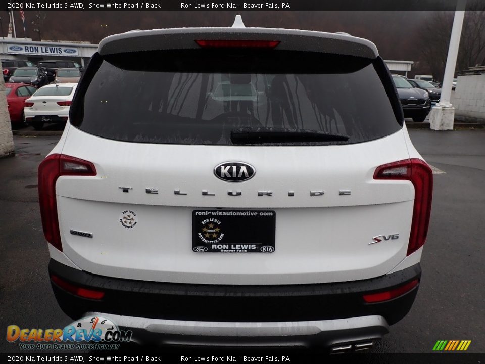 2020 Kia Telluride S AWD Snow White Pearl / Black Photo #3