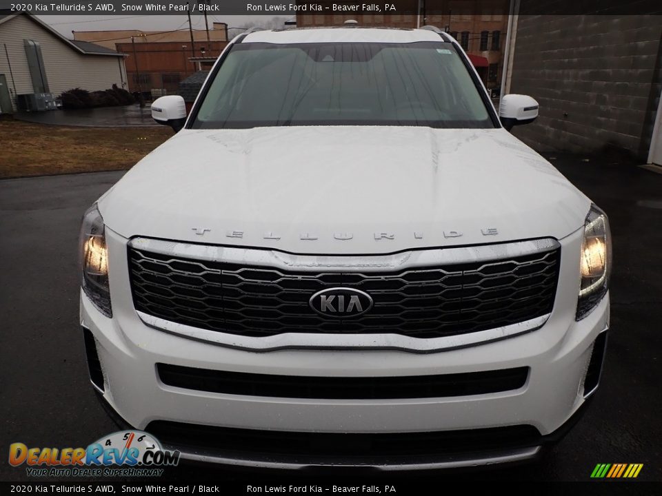 2020 Kia Telluride S AWD Snow White Pearl / Black Photo #8