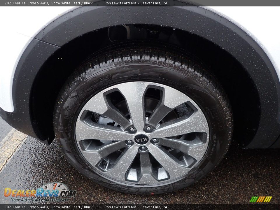 2020 Kia Telluride S AWD Snow White Pearl / Black Photo #10