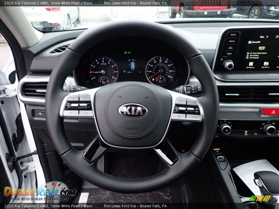 2020 Kia Telluride S AWD Snow White Pearl / Black Photo #18