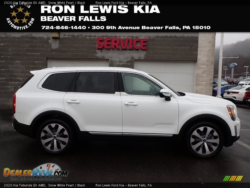 2020 Kia Telluride EX AWD Snow White Pearl / Black Photo #1