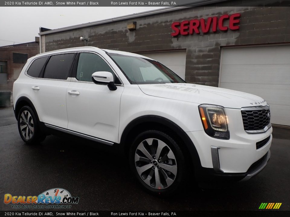 2020 Kia Telluride EX AWD Snow White Pearl / Black Photo #9