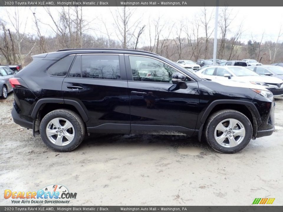 2020 Toyota RAV4 XLE AWD Midnight Black Metallic / Black Photo #2