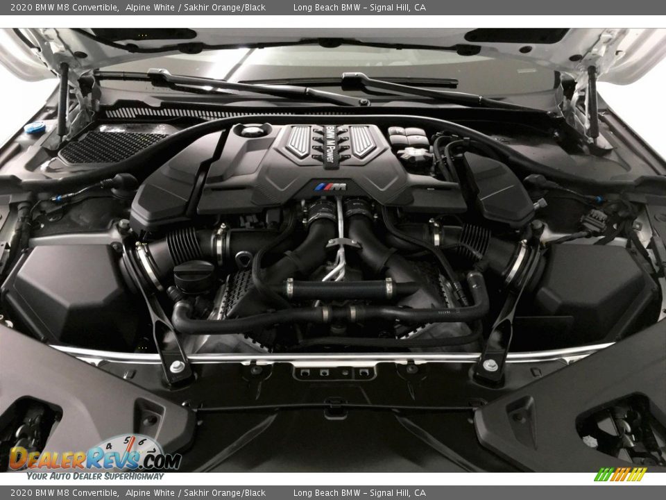 2020 BMW M8 Convertible 4.4 Liter M TwinPower Turbocharged DOHC 32-Valve VVT V8 Engine Photo #8