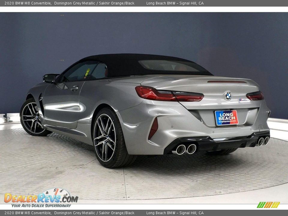 2020 BMW M8 Convertible Donington Grey Metallic / Sakhir Orange/Black Photo #2