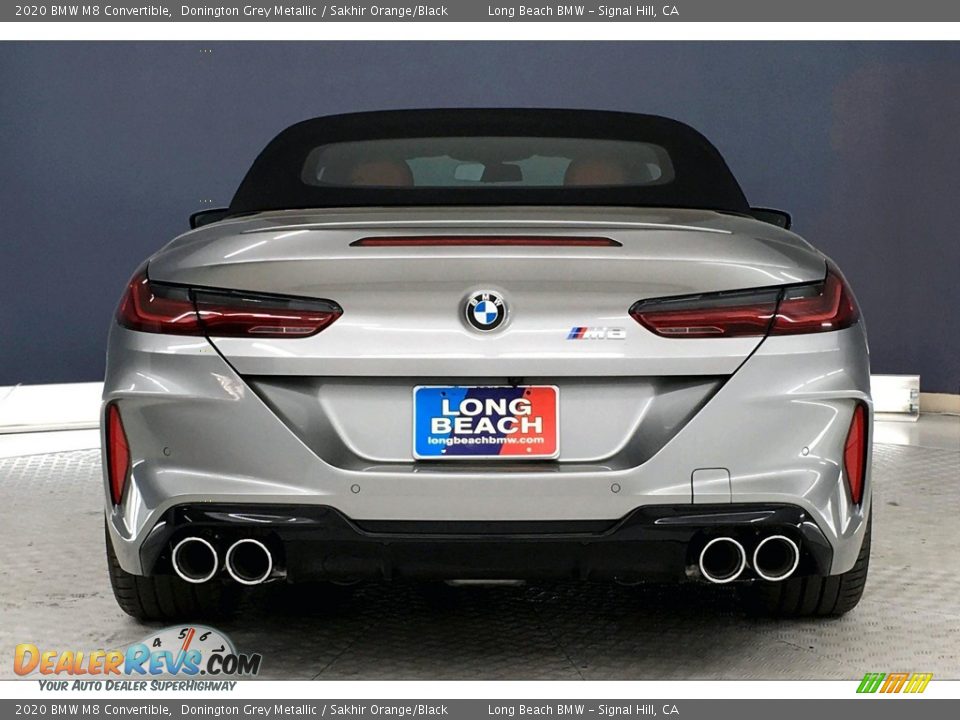 2020 BMW M8 Convertible Donington Grey Metallic / Sakhir Orange/Black Photo #3