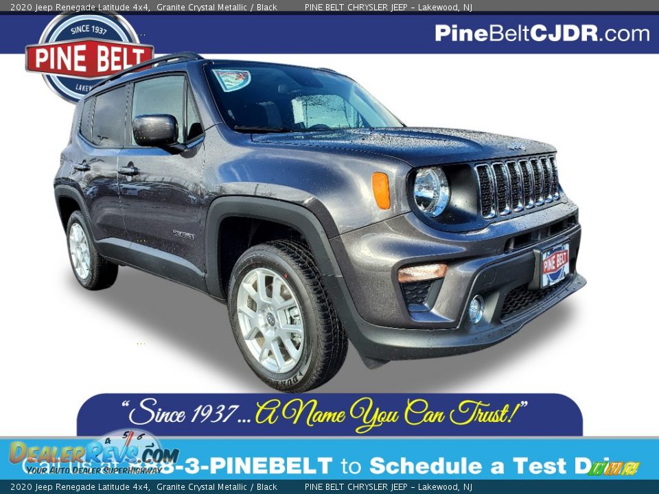 2020 Jeep Renegade Latitude 4x4 Granite Crystal Metallic / Black Photo #1