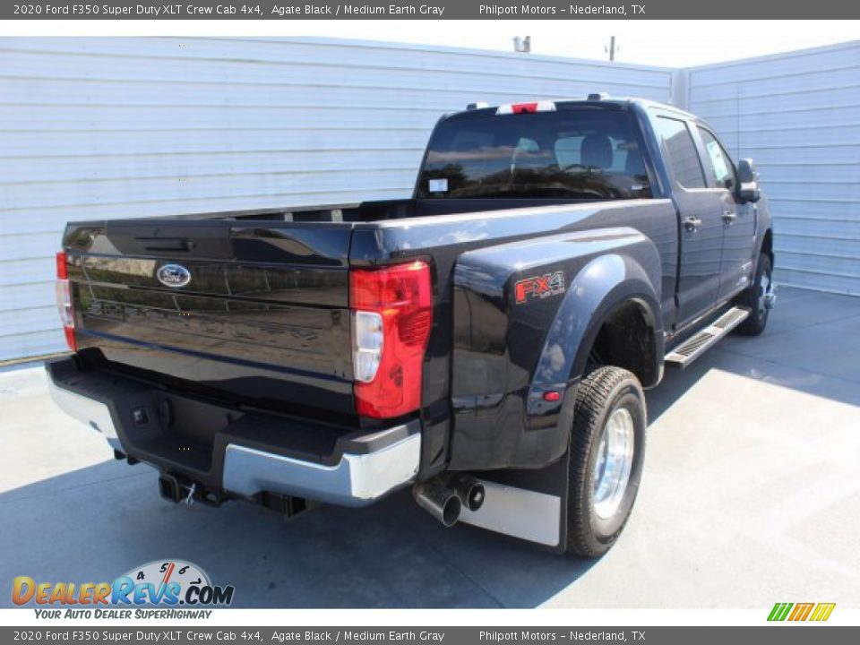 2020 Ford F350 Super Duty XLT Crew Cab 4x4 Agate Black / Medium Earth Gray Photo #8