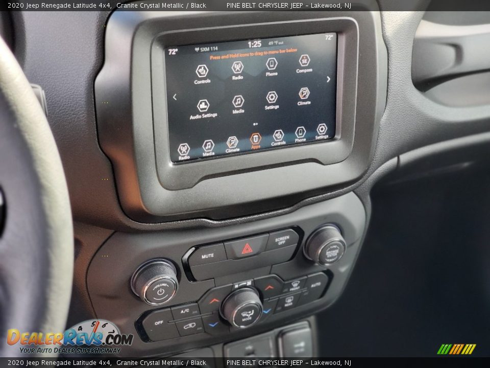 2020 Jeep Renegade Latitude 4x4 Granite Crystal Metallic / Black Photo #10