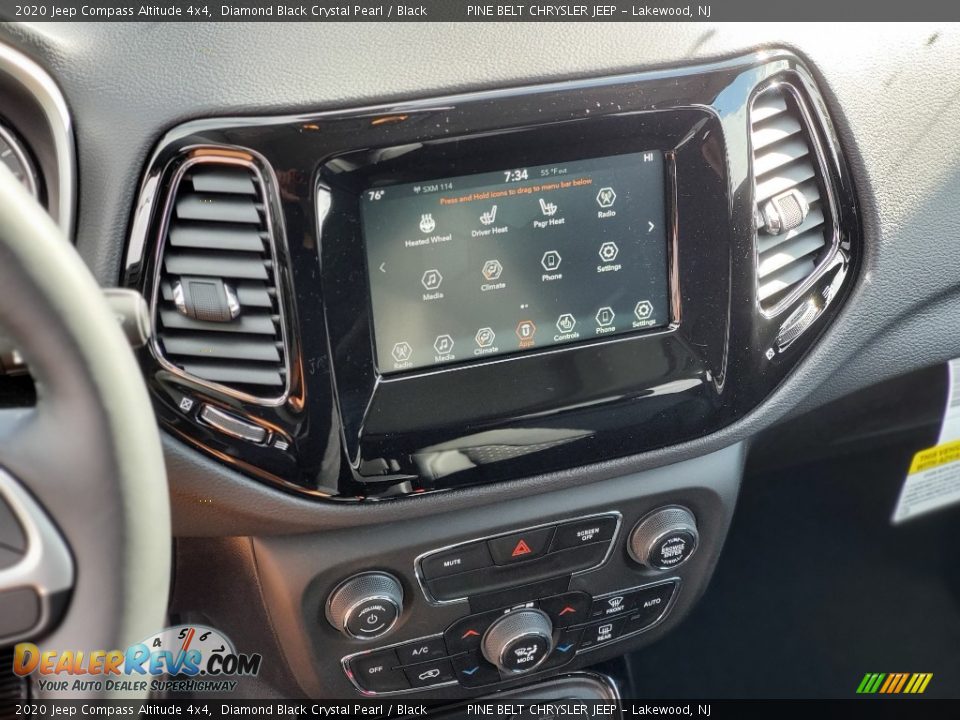 2020 Jeep Compass Altitude 4x4 Diamond Black Crystal Pearl / Black Photo #10