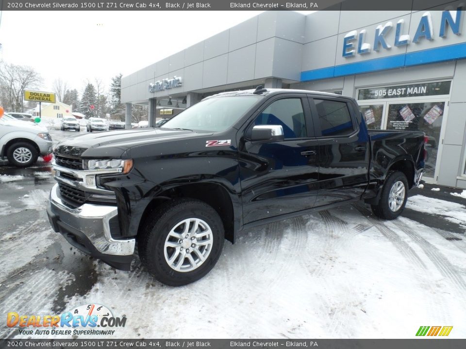 2020 Chevrolet Silverado 1500 LT Z71 Crew Cab 4x4 Black / Jet Black Photo #1