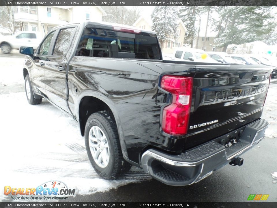 2020 Chevrolet Silverado 1500 LT Z71 Crew Cab 4x4 Black / Jet Black Photo #8
