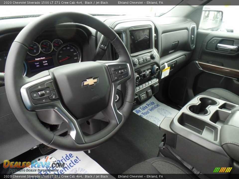 2020 Chevrolet Silverado 1500 LT Z71 Crew Cab 4x4 Black / Jet Black Photo #19
