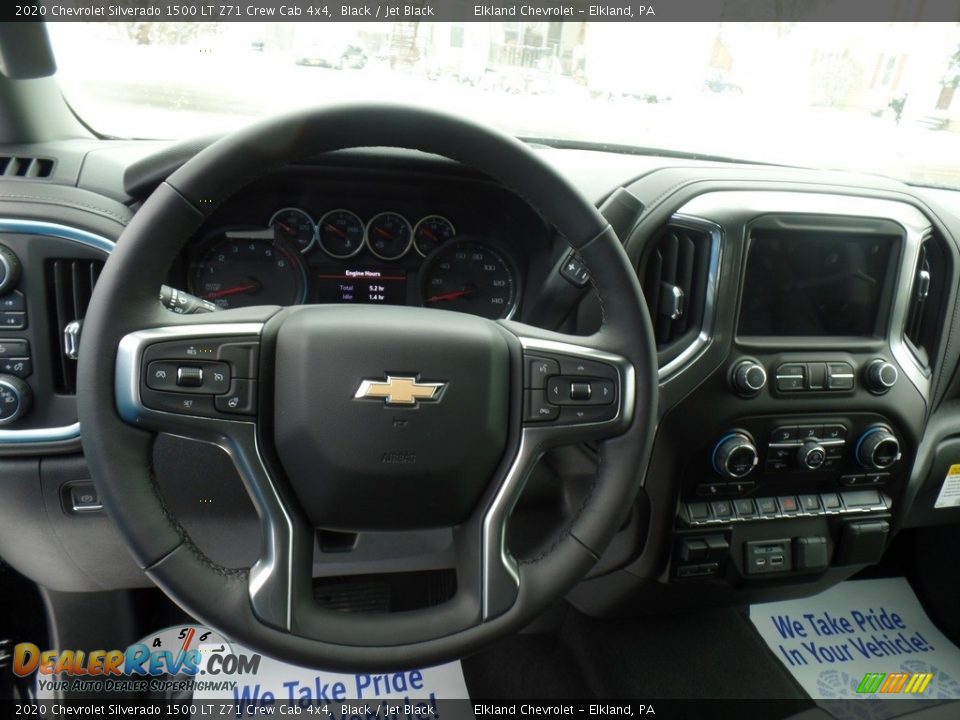 2020 Chevrolet Silverado 1500 LT Z71 Crew Cab 4x4 Black / Jet Black Photo #20