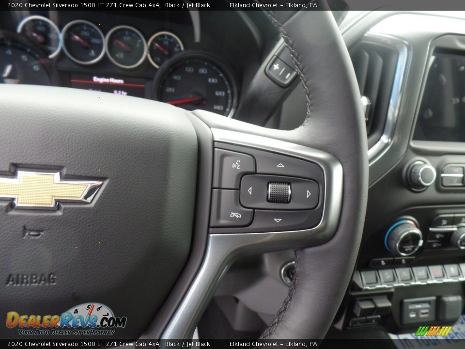 2020 Chevrolet Silverado 1500 LT Z71 Crew Cab 4x4 Black / Jet Black Photo #21