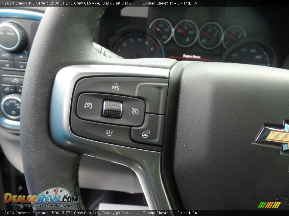 2020 Chevrolet Silverado 1500 LT Z71 Crew Cab 4x4 Black / Jet Black Photo #22