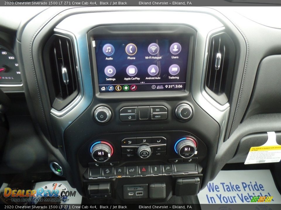 2020 Chevrolet Silverado 1500 LT Z71 Crew Cab 4x4 Black / Jet Black Photo #25