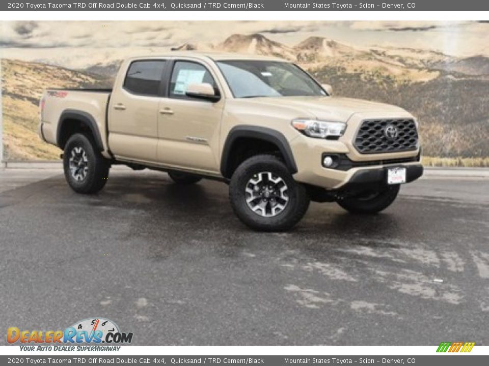 2020 Toyota Tacoma TRD Off Road Double Cab 4x4 Quicksand / TRD Cement/Black Photo #1