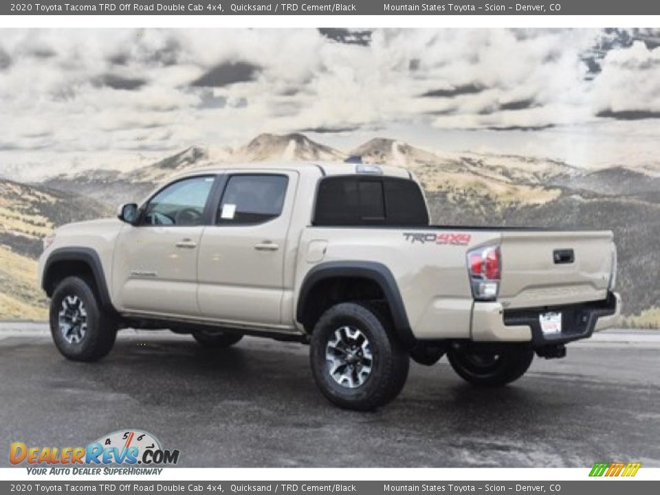 2020 Toyota Tacoma TRD Off Road Double Cab 4x4 Quicksand / TRD Cement/Black Photo #3