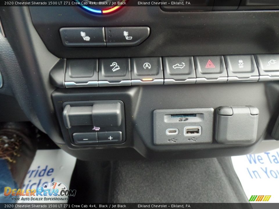2020 Chevrolet Silverado 1500 LT Z71 Crew Cab 4x4 Black / Jet Black Photo #31