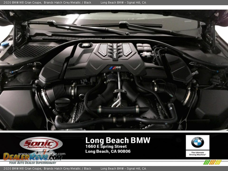 2020 BMW M8 Gran Coupe Brands Hatch Grey Metallic / Black Photo #8