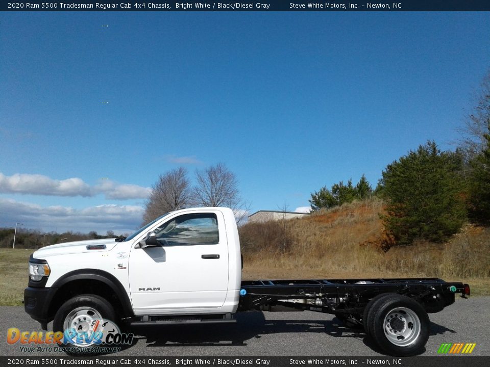 2020 Ram 5500 Tradesman Regular Cab 4x4 Chassis Bright White / Black/Diesel Gray Photo #1