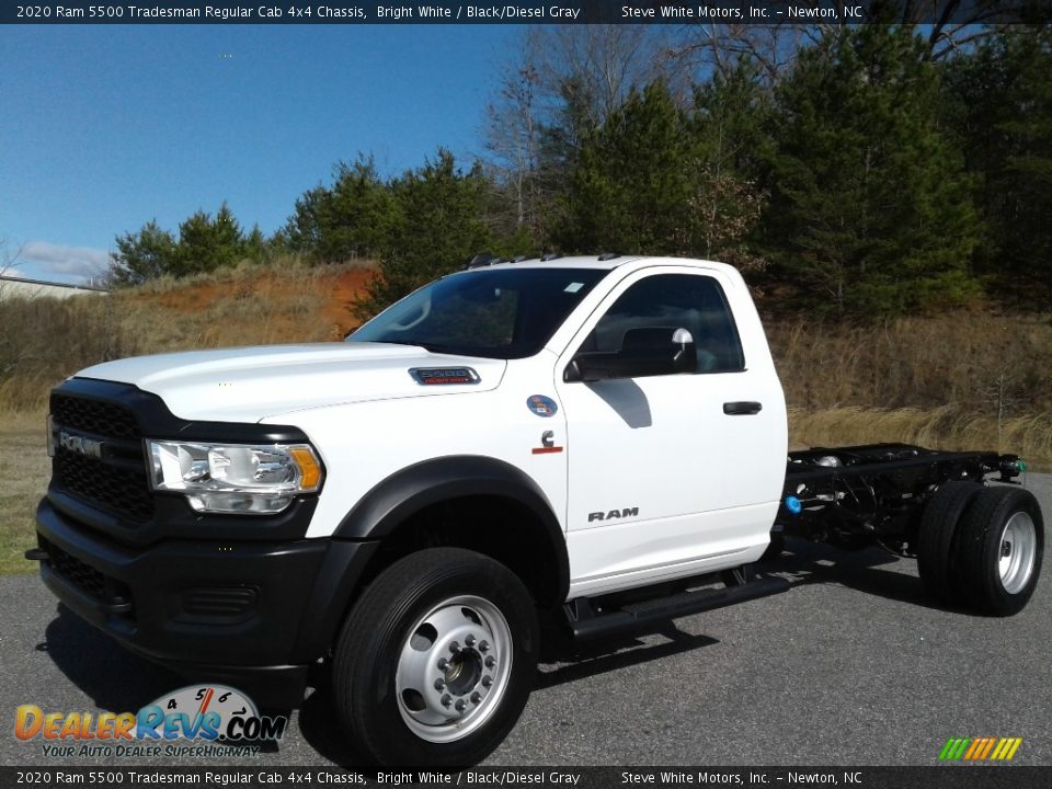 2020 Ram 5500 Tradesman Regular Cab 4x4 Chassis Bright White / Black/Diesel Gray Photo #2