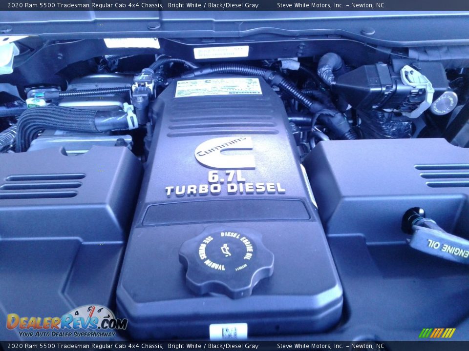 2020 Ram 5500 Tradesman Regular Cab 4x4 Chassis Bright White / Black/Diesel Gray Photo #9