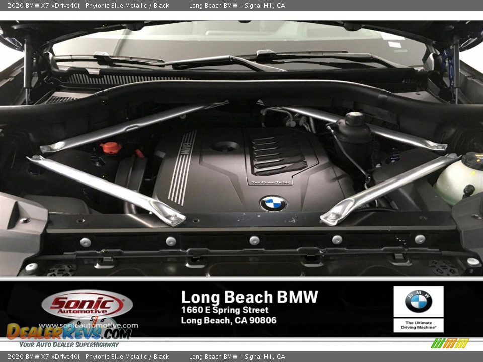2020 BMW X7 xDrive40i Phytonic Blue Metallic / Black Photo #8