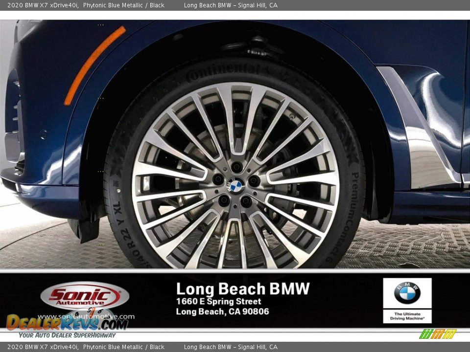2020 BMW X7 xDrive40i Phytonic Blue Metallic / Black Photo #9