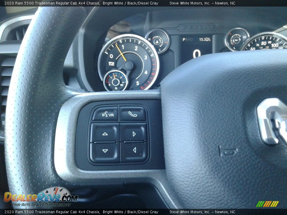 2020 Ram 5500 Tradesman Regular Cab 4x4 Chassis Bright White / Black/Diesel Gray Photo #14