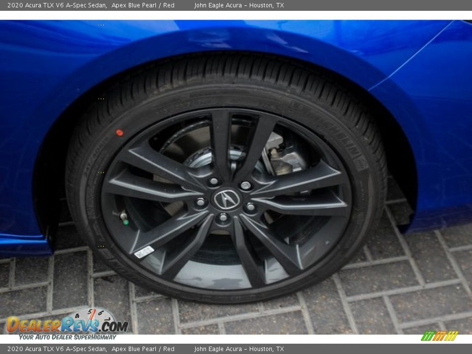 2020 Acura TLX V6 A-Spec Sedan Apex Blue Pearl / Red Photo #12