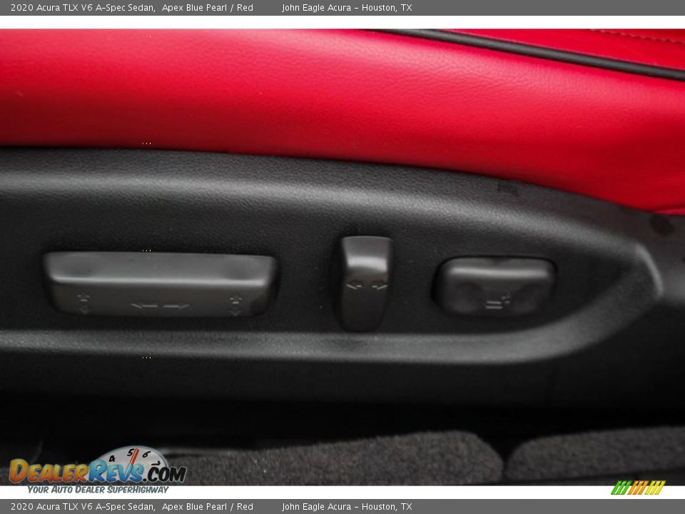2020 Acura TLX V6 A-Spec Sedan Apex Blue Pearl / Red Photo #14