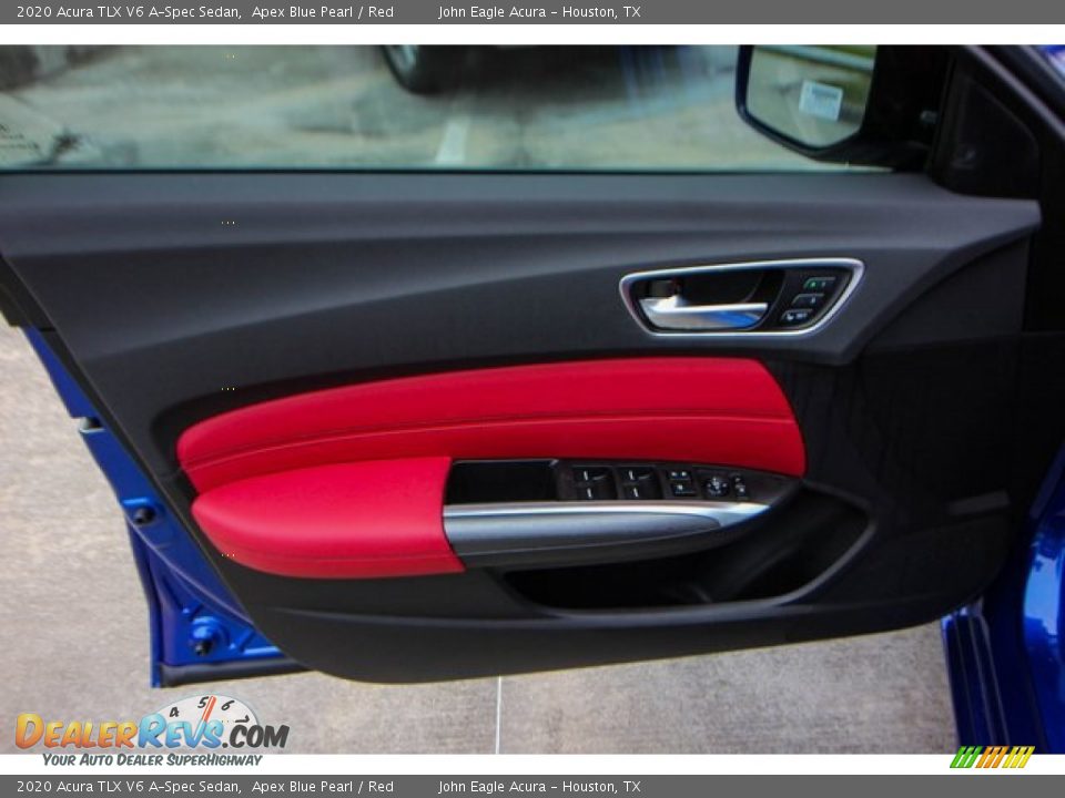 2020 Acura TLX V6 A-Spec Sedan Apex Blue Pearl / Red Photo #16