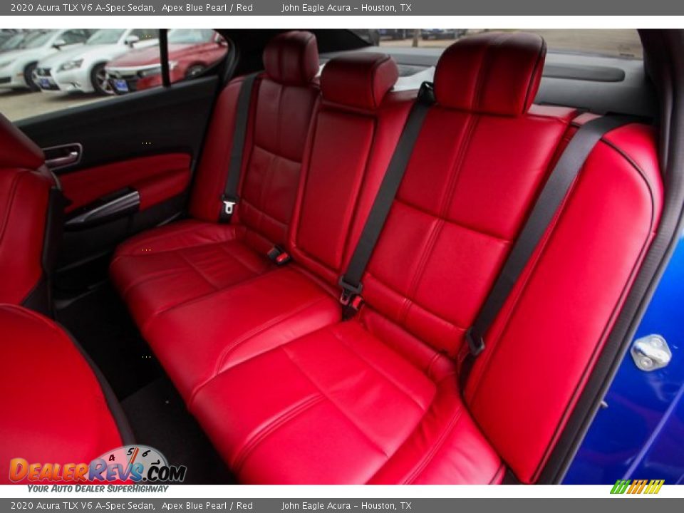 2020 Acura TLX V6 A-Spec Sedan Apex Blue Pearl / Red Photo #19