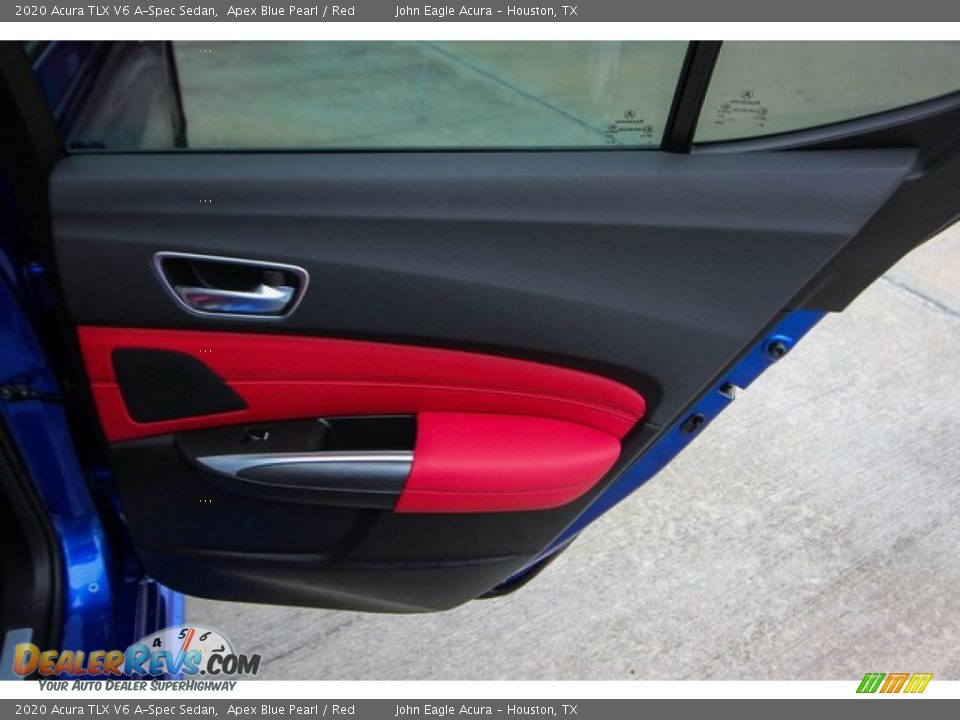2020 Acura TLX V6 A-Spec Sedan Apex Blue Pearl / Red Photo #21