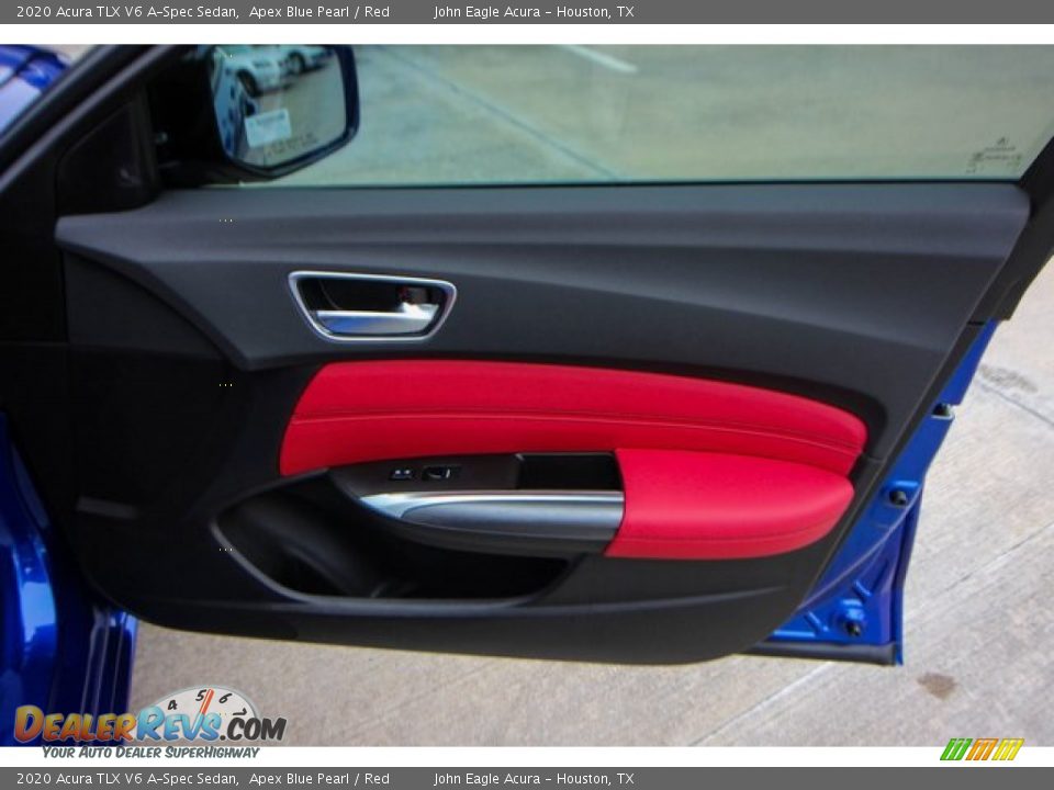 2020 Acura TLX V6 A-Spec Sedan Apex Blue Pearl / Red Photo #23